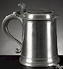 New York pewter tankard, ca. 1780, bearing the touch of Peter Young, 6 3/4'' h.