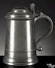 Philadelphia pewter tankard, ca. 1780, bearing the touch of William Will, 7 1/2'' h.