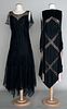 TWO BLACK EVENING DRESSES, 1925 & 1935
