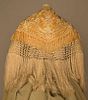 EMBROIDERED EVENING CAPE, c. 1880