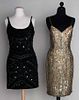TWO JEWELED DRESSES, 1980s