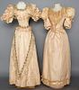 TWO LADIES' GOWNS, c. 1895