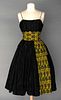 BLACK PARTY DRESS, MID 1950s