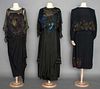 THREE SILK DRESSES, 1915-1925