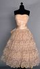 PINK LACE GOWN, MID 1950s