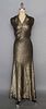 GOLD LAME EVENING GOWN, 1930s