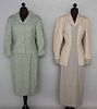 TWO LADIES' SKIRT SUITS, 1945 & 1950