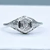 Antique 18k Belais Diamond Ring