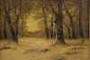 MOORE, Thomas M. Oil on Canvas. Winter Landscape.