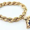 Beautiful & Ornate Chalcedony & 18K Gold Bracelet