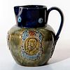 Royal Doulton Stoneware Jug, King George V and Queen Mary