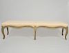 LOUIS XV STYLE PAINTED LONG BENCH