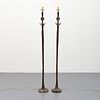 2 Diego Giacometti (After) "Tete de Femme" Floor Lamps