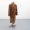 Gucci Suede Trench Coat, Women's 1970s Fashion