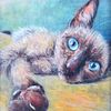 Erika Chapman Cat Painting