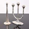 2 Sterling Silver Candle Holders; Tiffany & Co....