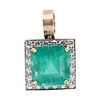 Chopard Emerald & Diamonds 18k Gold Pendant