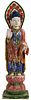 Chinese Carved and Painted Wood Buddha Statue