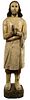 Spanish Colonial Style Carved Wood Santo Statue