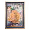 BENJAMÍN ARGÜELLES MEDINA (México, 1903 -1988) Reproducción de "En busca del paraíso" de Paul Gauguin Firmado y fechado 60 A...