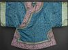 EMBROIDERED BLUE ROBE, CHINA, c. 1900