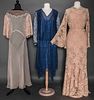 THREE LACE EVENING GOWNS, 1928-1935