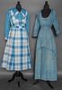 TWO BLUE WORK DRESSES, 1912-1915