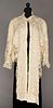 EMBROIDERED IVORY SILK MANTLE, LATE 19TH C