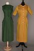 TWO CLAIRE McCARDELL DAY DRESSES, 1950s