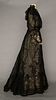 BLACK LACE EVENING GOWN, BOSTON, 1902-1905