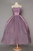JACQUES HEIM COUTURE LAVENDER BALL GOWN, MID 1950s