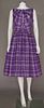 CLAIRE McCARDELL PURPLE PLAID DAY DRESS, 1950s