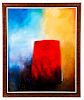 Carlos Comesanas, "The Red Block" Signed