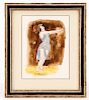 A. Walkowitz Signed Watercolor, "Isadora Duncan"