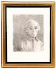 Raphael Soyer "Self Portrait" Signed Lithograph