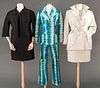 THREE LADIES' 2-PIECE OUTFITS, 1960-1980s