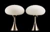 Pair of Mid Century Modern Laurel Mushroom Lamps
