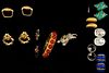 10 PIECES KENNETH JAY LANE JEWELRY, 1980S