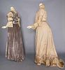 TWO GREY TEA GOWNS, c. 1905