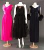 THREE SILK EVENING DRESSES, 1950-1960