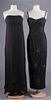 TWO BLACK EVENING GOWNS, 1950-1960