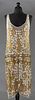 GOLD & SILVER SEQUIN PARTY DRESS, 1920s