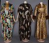 TWO COLORFUL EVENING CAFTANS, 1970-1980s