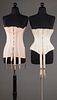 ONE WHITE CORSET, c. 1900 & ONE PINK, 1920s