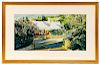 David Coolidge Watercolor "View of Florida Home"