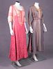 TWO CHIFFON & SATIN DAY DRESSES, CLEVELAND, 1910s
