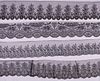 FOUR LENGTHS BLACK CHANTILLY LACE YARDAGE, 1860s