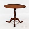 Red-stained Tilt-top Tea Table