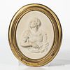 Spurious Wedgwood & Bentley Solid White Jasper Plaque
