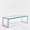Glass and Chrome Coffee Table